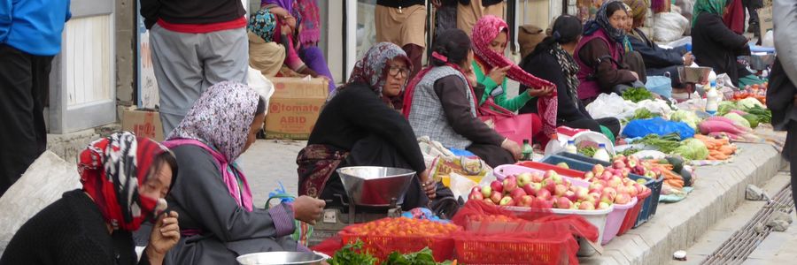 Gemüsemarkt in Leh